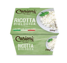 RICOTTA CREMOSA BIO CARIONI 1920 250G (CT. 8 PZ)